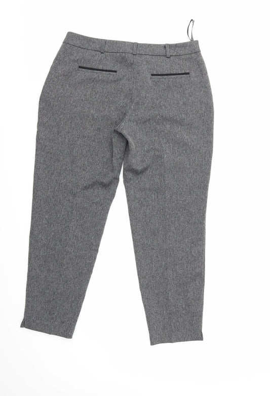 Womens UK Size 10 Dorothy Perkins Regular Fit  Grey Trousers