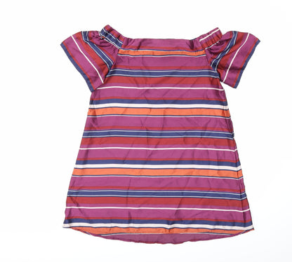 New Look Womens Purple Striped  Shift  Size 10