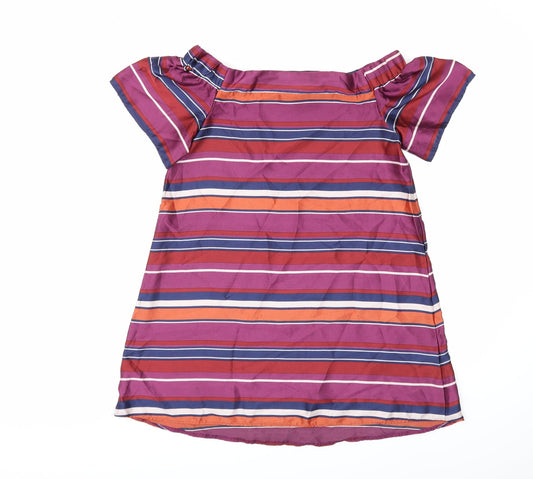 New Look Womens Purple Striped  Shift  Size 10