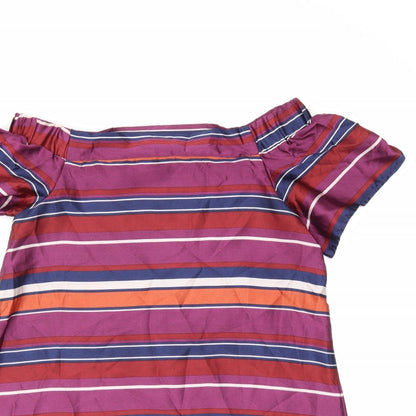 New Look Womens Purple Striped  Shift  Size 10