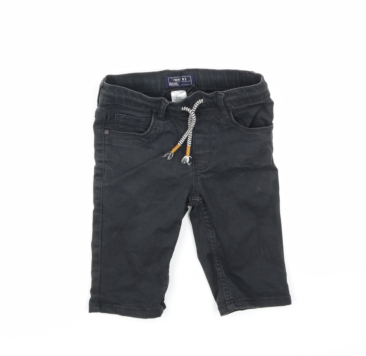 NEXT Boys Black  Denim Cropped Jeans Size 7 Years