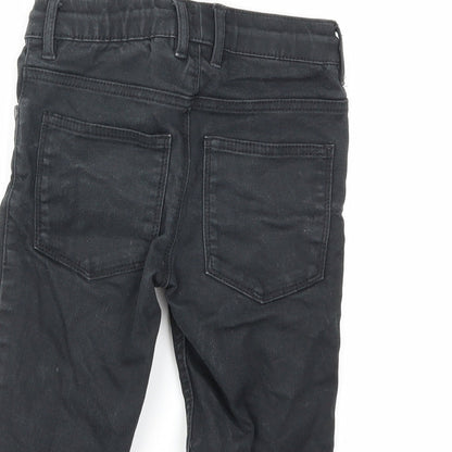 NEXT Boys Black  Denim Cropped Jeans Size 7 Years