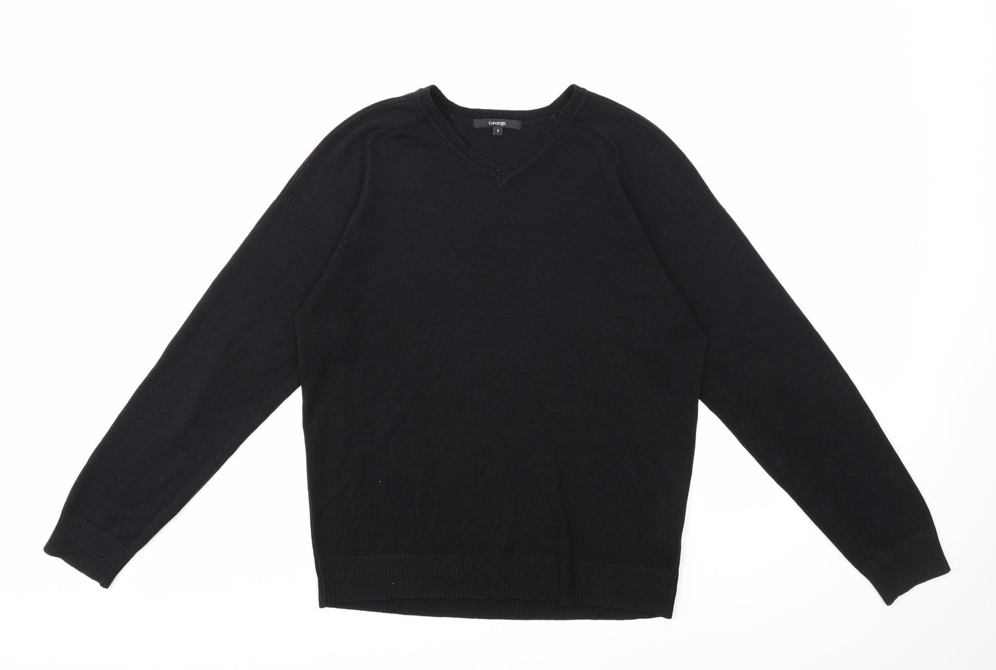 George Mens Black   Pullover Jumper Size S