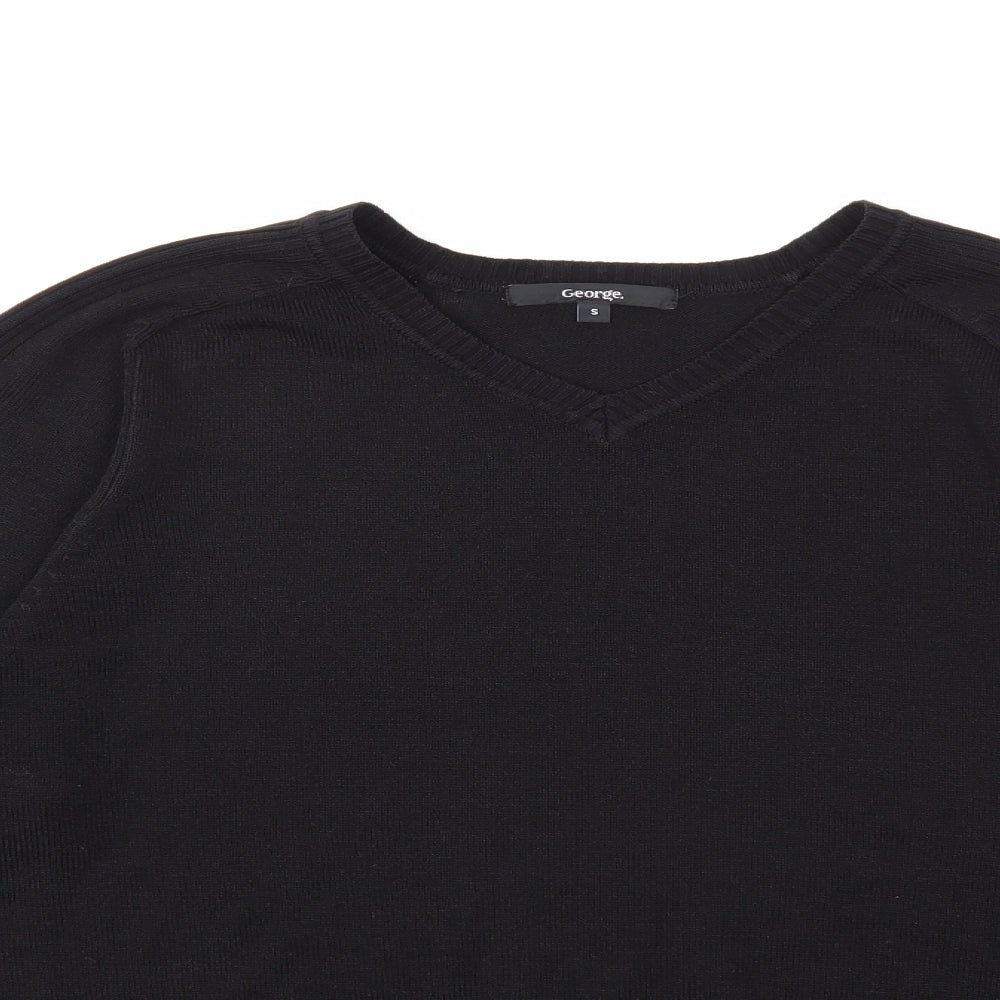 George Mens Black   Pullover Jumper Size S