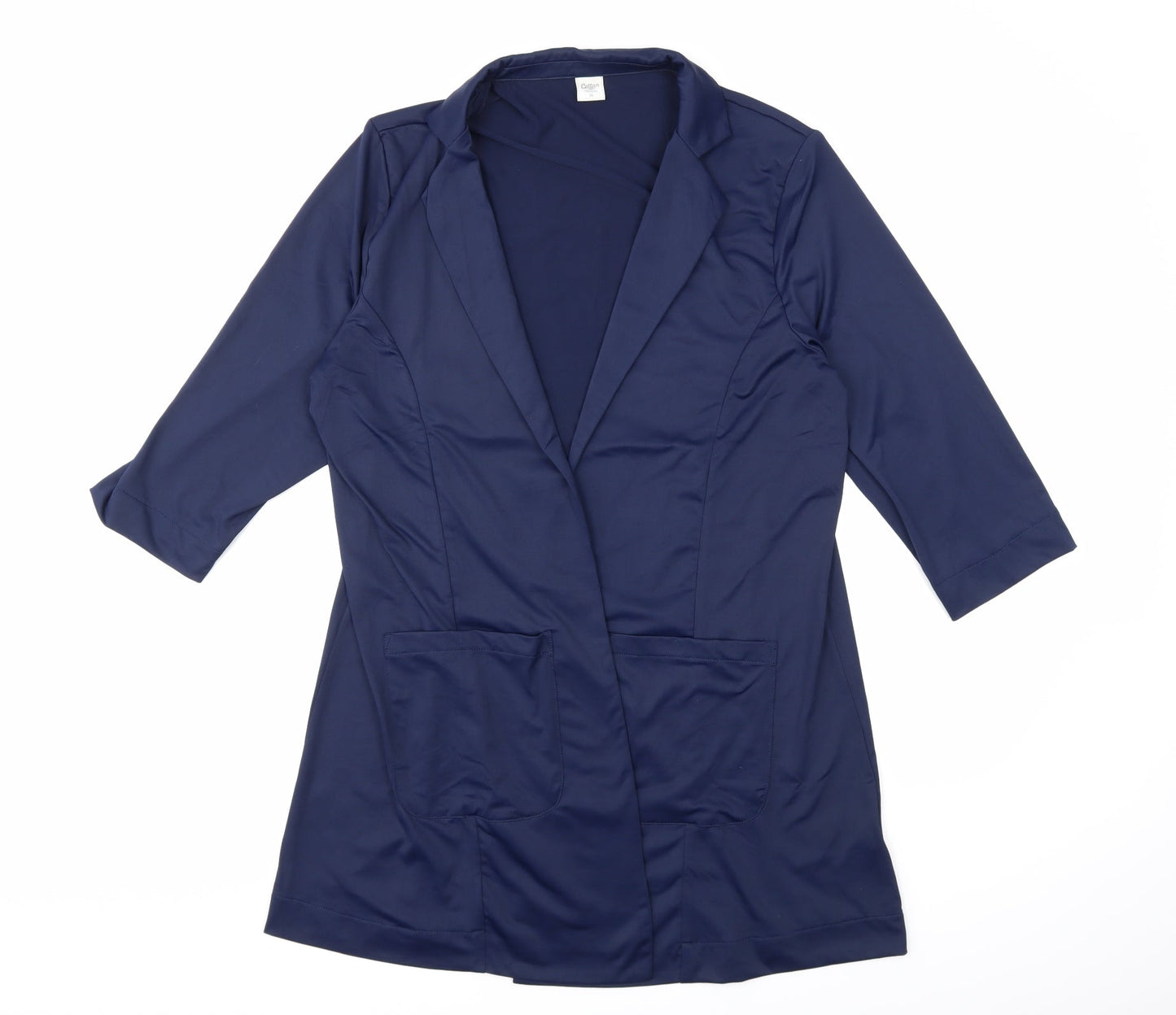 Womens UK Size 14 Cotton Traders Blue Jacket