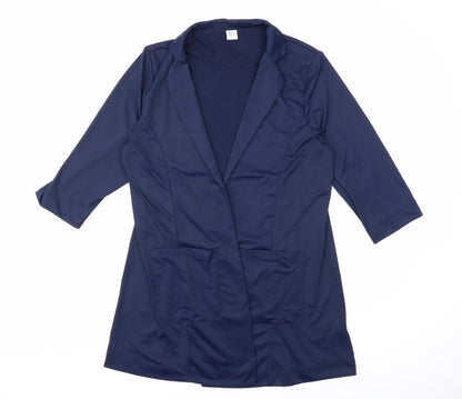 Womens UK Size 14 Cotton Traders Blue Jacket