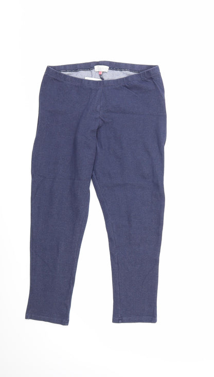 Womens UK Size L John Lewis Regular Fit  Blue Trousers
