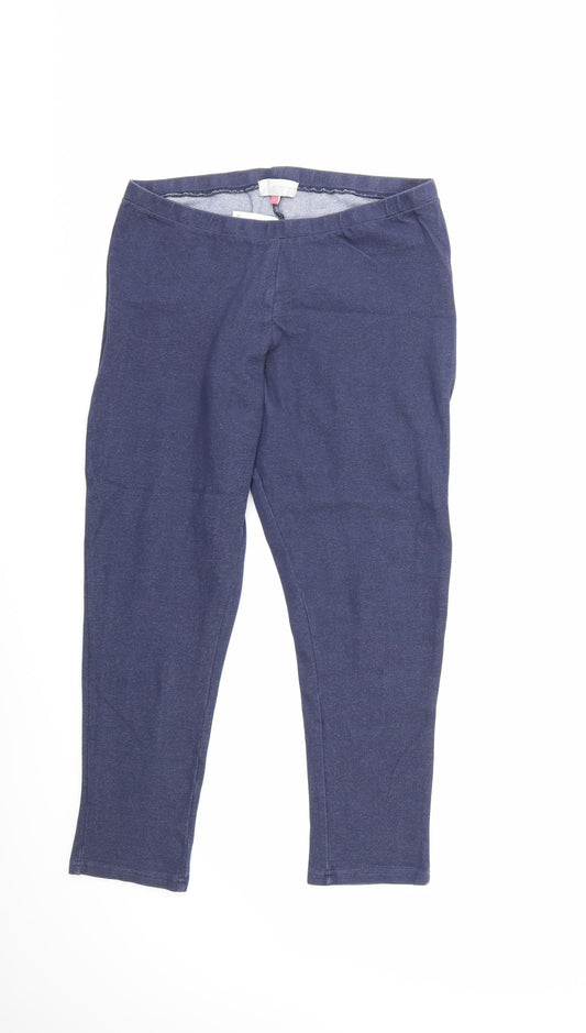 Womens UK Size L John Lewis Regular Fit  Blue Trousers