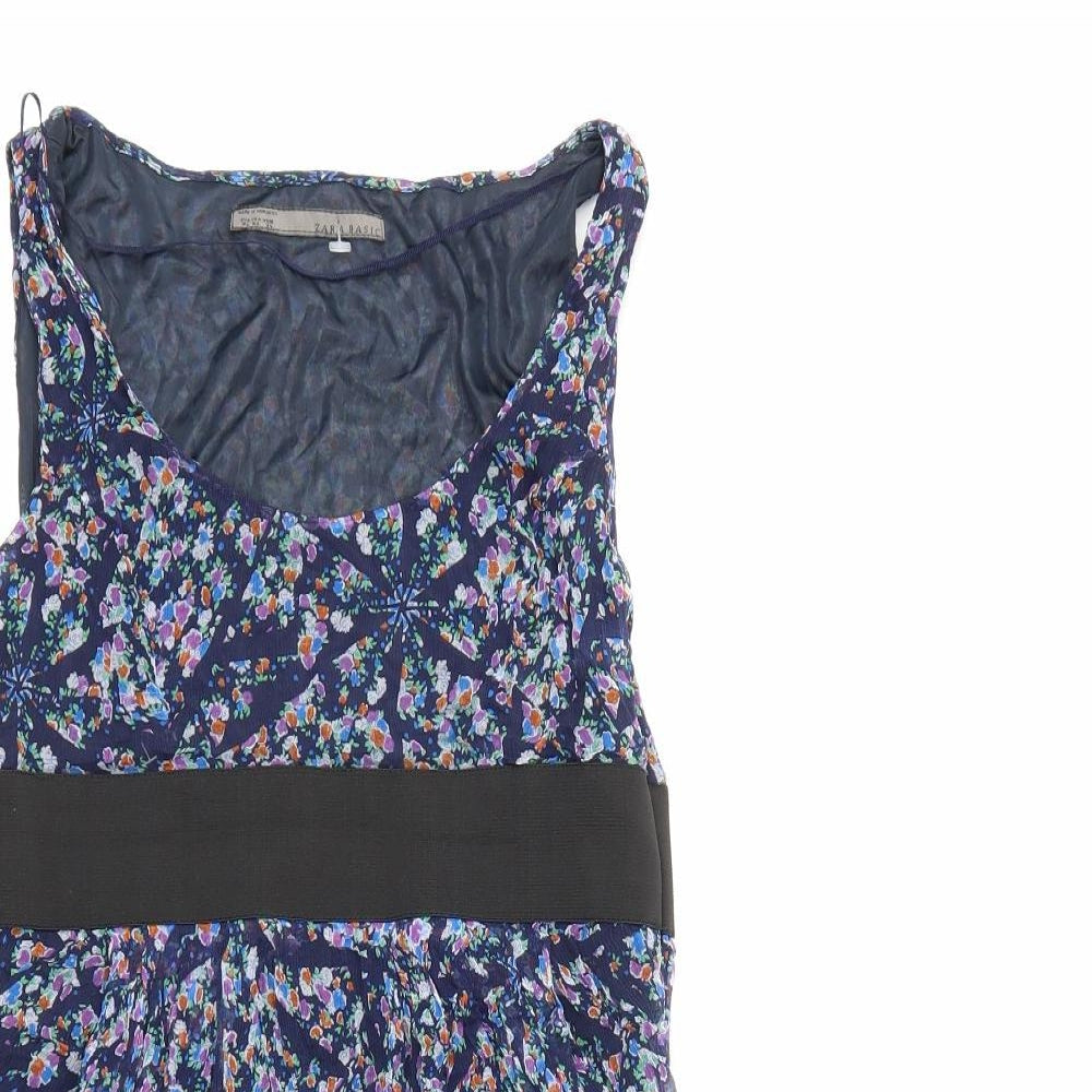 Zara Womens Beige Floral  Shift  Size XS
