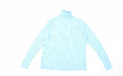Dorothy Perkins Womens Blue  Knit Pullover Jumper Size 12