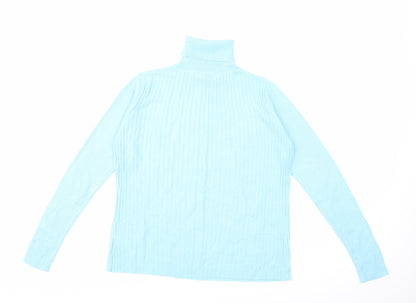 Dorothy Perkins Womens Blue  Knit Pullover Jumper Size 12