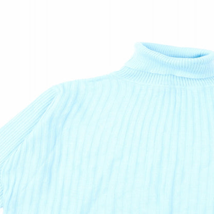 Dorothy Perkins Womens Blue  Knit Pullover Jumper Size 12