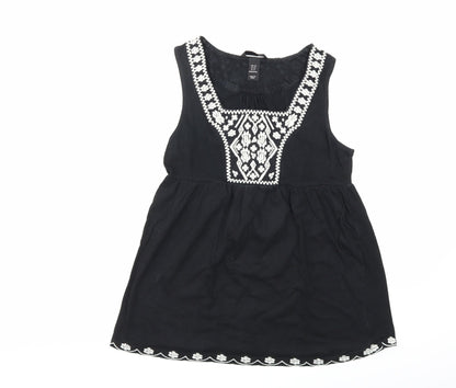 Womens UK Size XS H&M Black Basic Tank