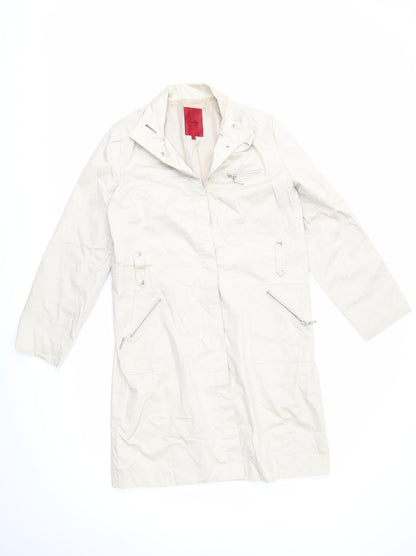 John Womens Beige   Overcoat Coat Size 12