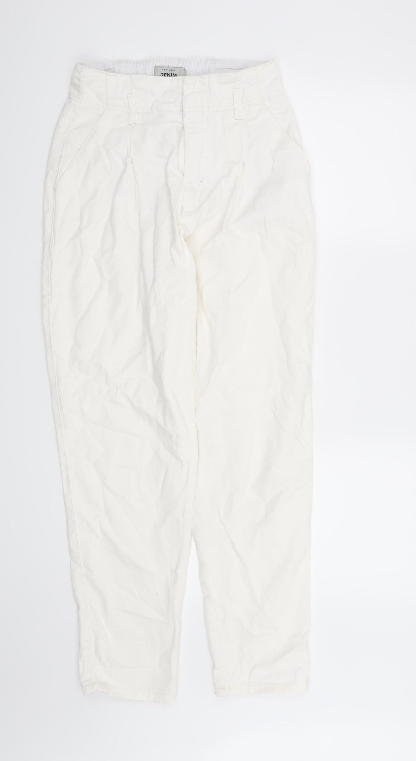 New Look Womens White   Straight Jeans Size 8 L29 in