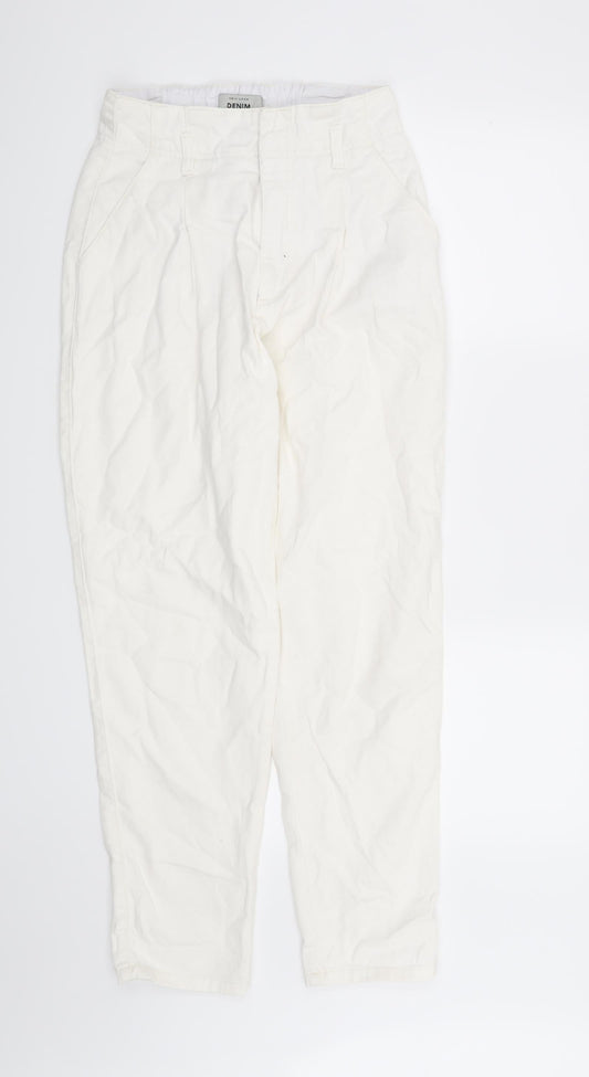 New Look Womens White   Straight Jeans Size 8 L29 in