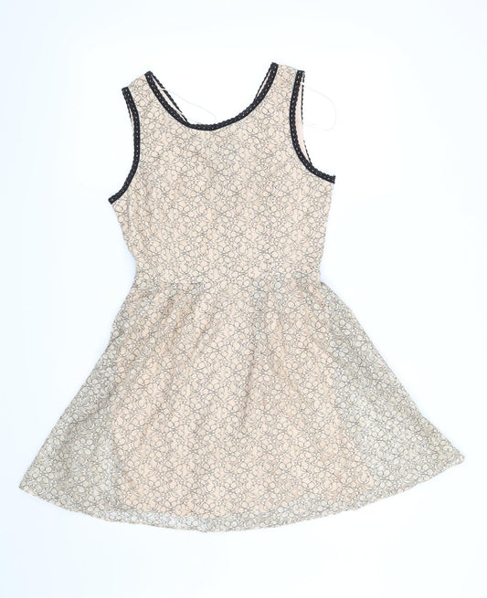 Henry Holland Womens Beige Floral  Shift  Size 8