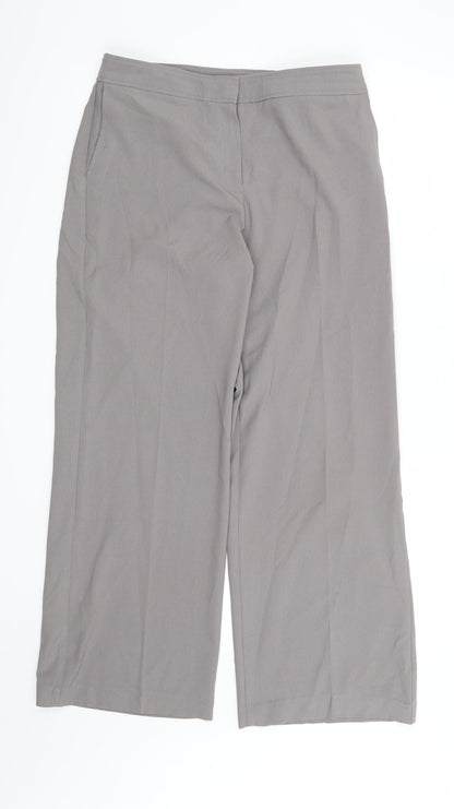Womens UK Size 10 Marks and Spencer Regular Fit  Grey Trousers