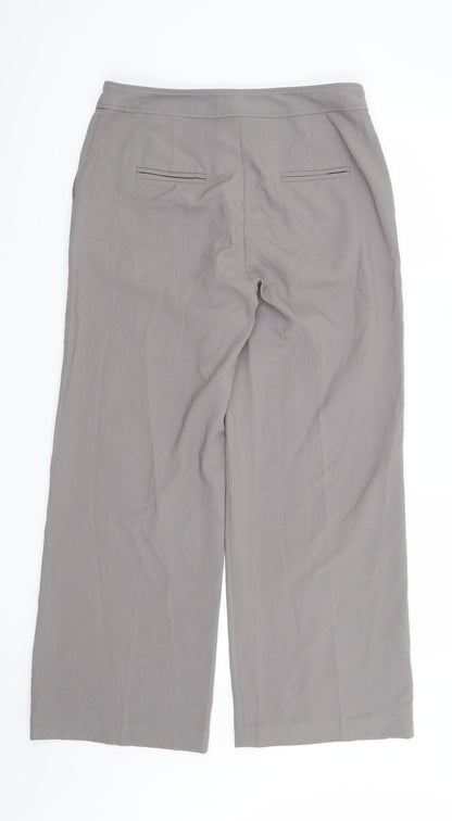 Womens UK Size 10 Marks and Spencer Regular Fit  Grey Trousers