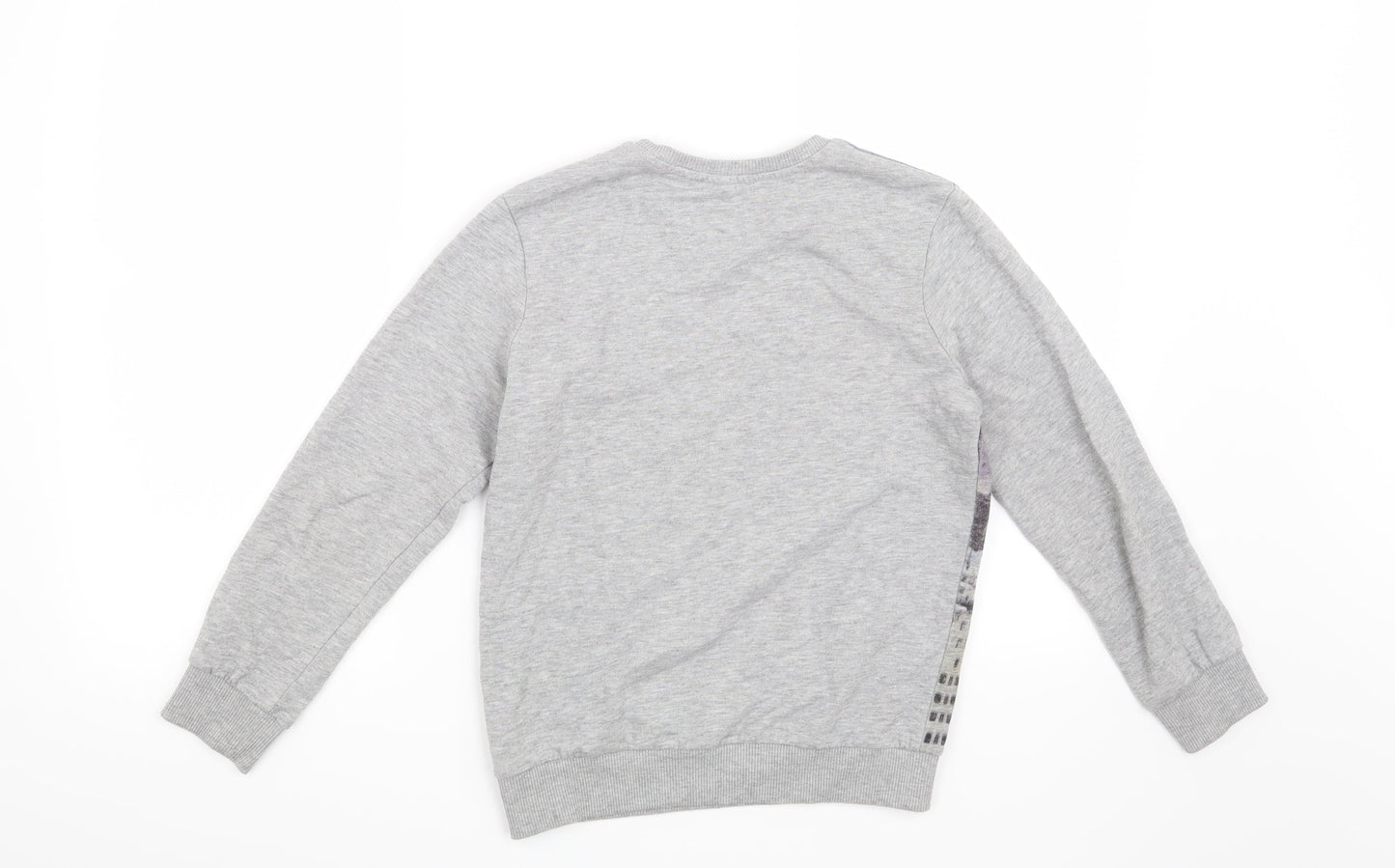 Marks and Spencer Boys Grey   Pullover Sweatshirt Size 9-10 Years  - skyline