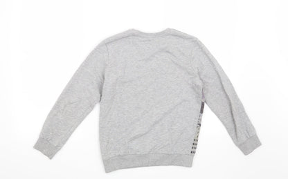 Marks and Spencer Boys Grey   Pullover Sweatshirt Size 9-10 Years  - skyline