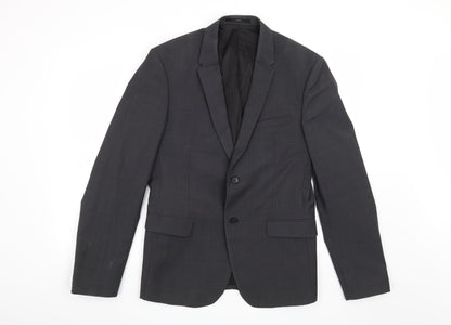 Mens UK Size M Zara Regular Grey Suit Jacket