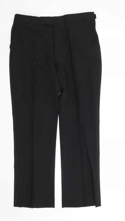 Burton Mens Black   Trousers  Size 34 in L30 in