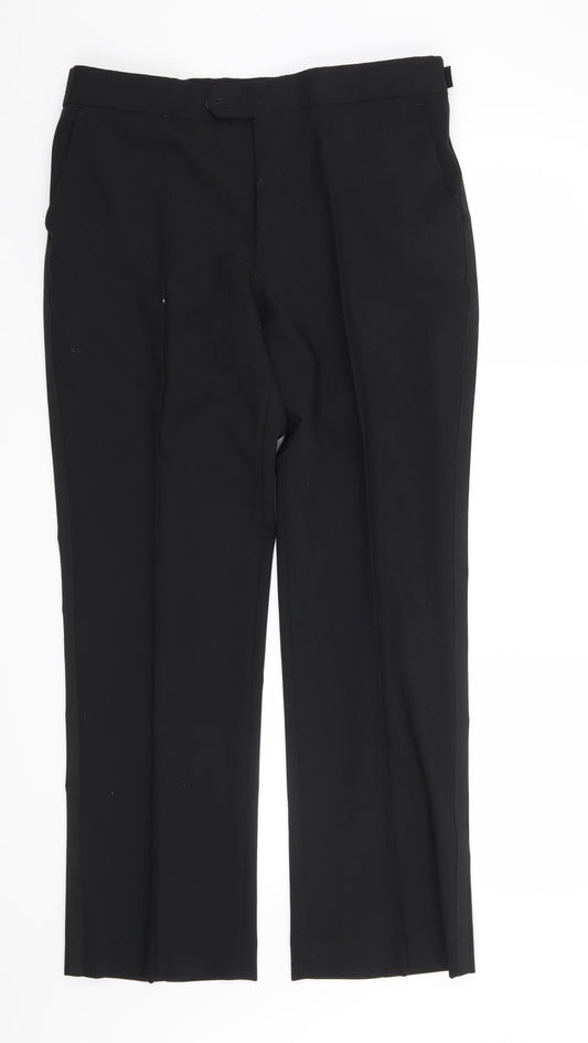 Burton Mens Black   Trousers  Size 34 in L30 in