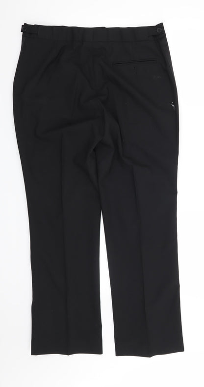 Burton Mens Black   Trousers  Size 34 in L30 in