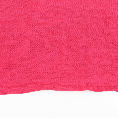 Brand and care label for H&M women’s pink jumper, size UK 6