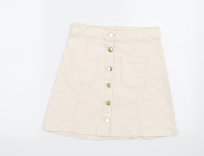 H&M Womens Beige   Maxi Skirt Size 6