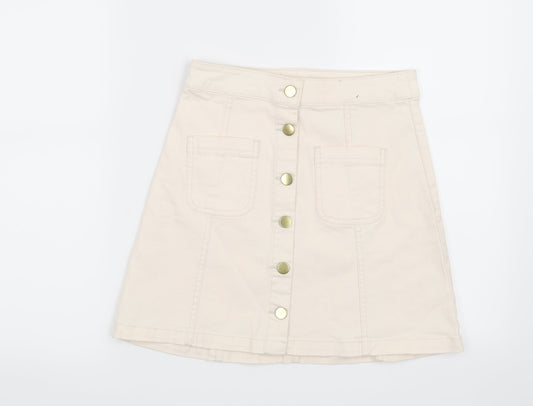 H&M Womens Beige   Maxi Skirt Size 6