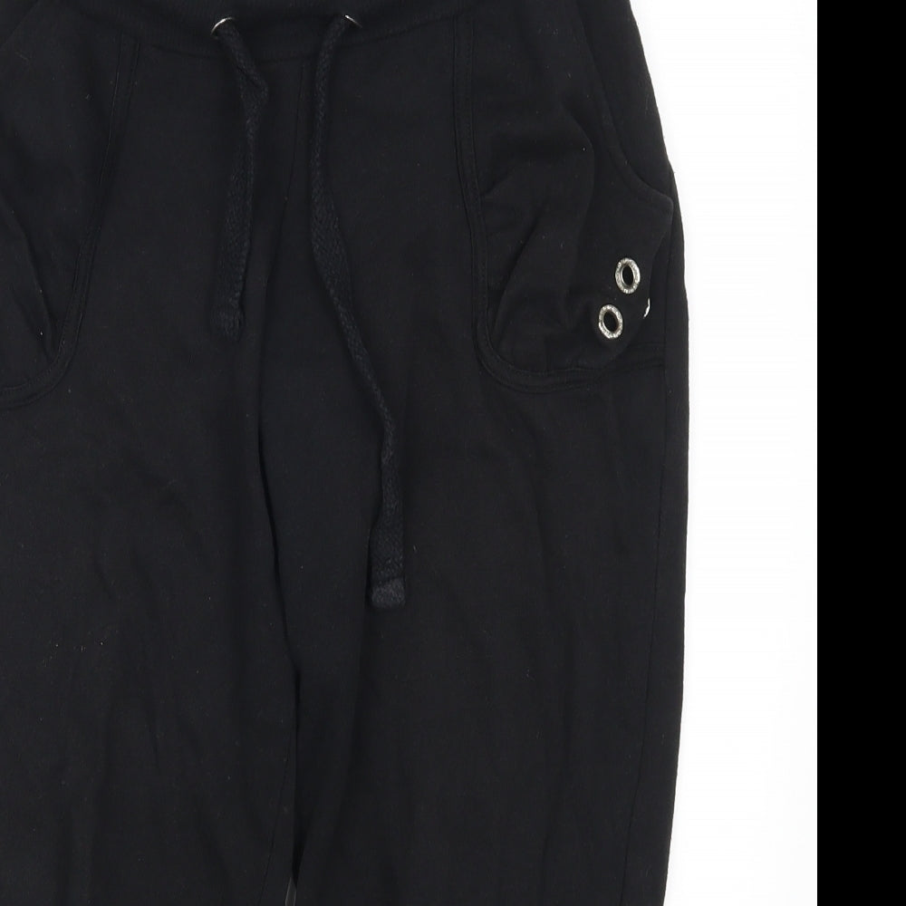 Denim Co Womens Black   Sweatpants Trousers Size 8