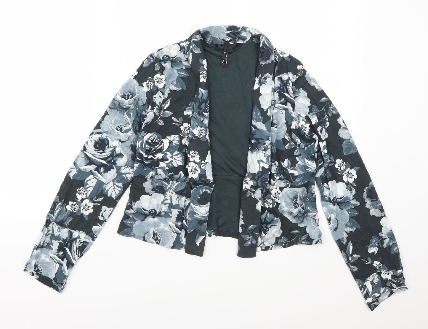 NEXT Girls Blue Floral  Cardigan Jumper Size 12 Years