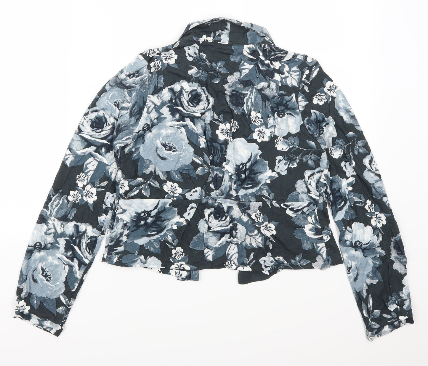 NEXT Girls Blue Floral  Cardigan Jumper Size 12 Years