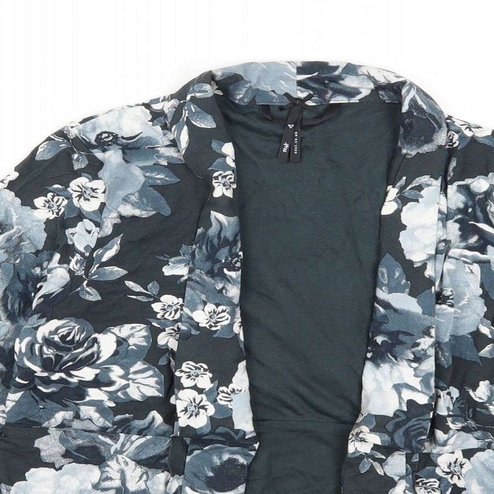 NEXT Girls Blue Floral  Cardigan Jumper Size 12 Years