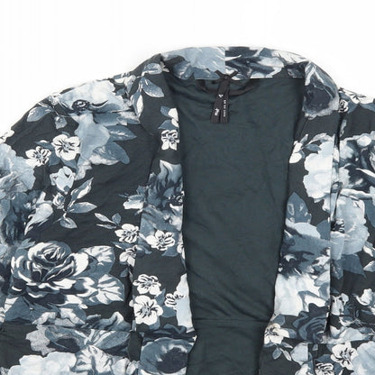 NEXT Girls Blue Floral  Cardigan Jumper Size 12 Years