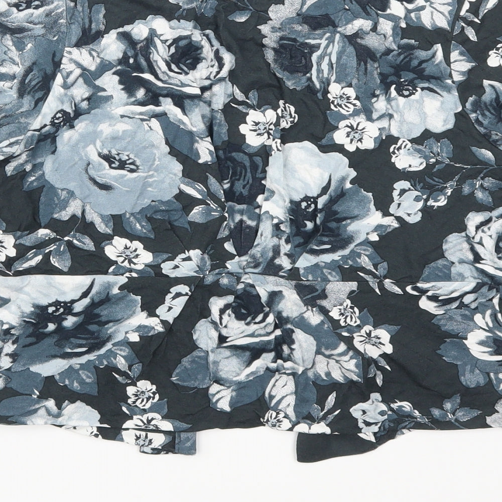 NEXT Girls Blue Floral  Cardigan Jumper Size 12 Years