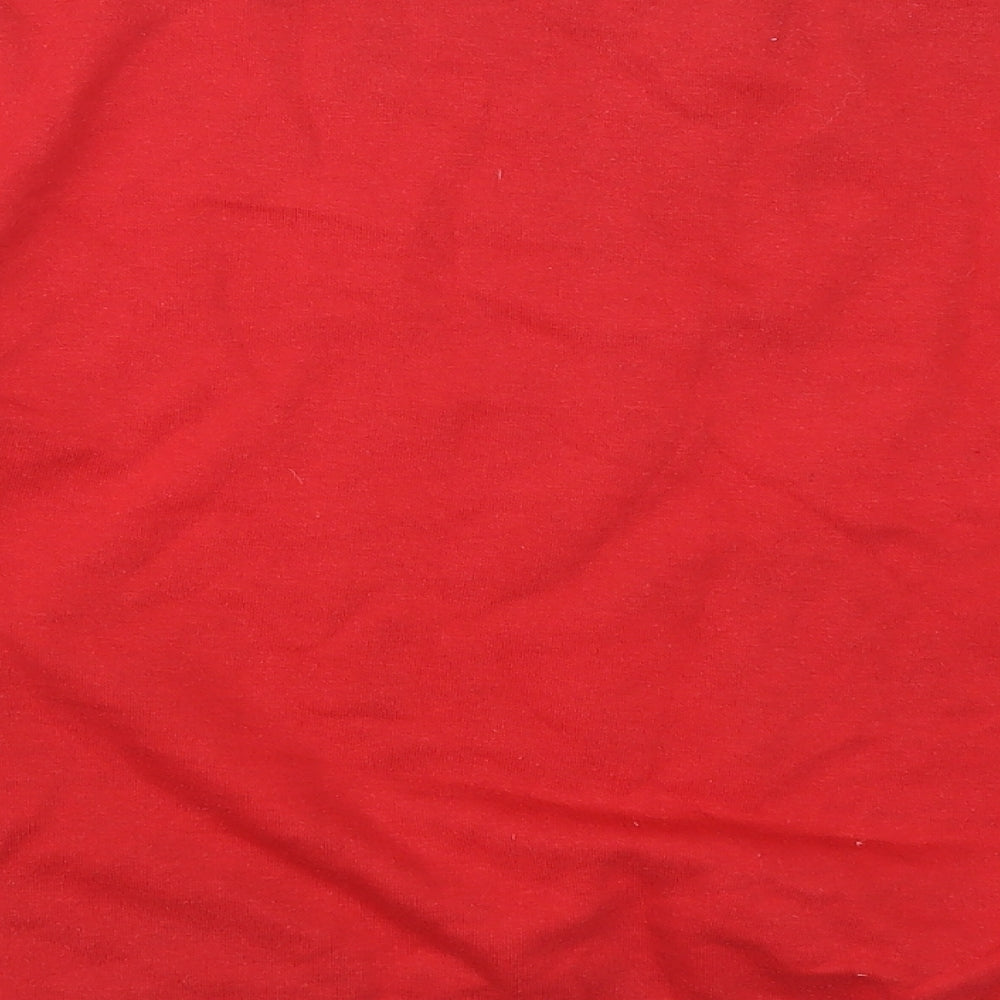 Primark Womens Red   Pullover Sweatshirt Size 10  - Naughty or Nice Mickey Mouse