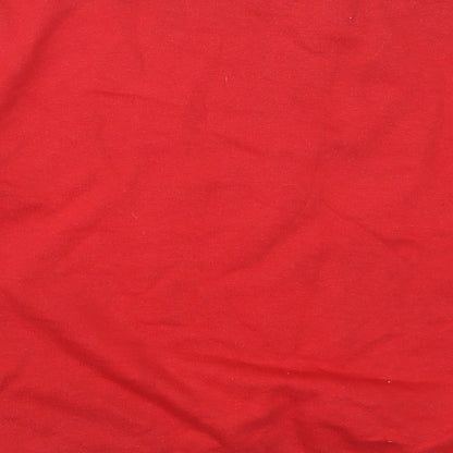 Primark Womens Red   Pullover Sweatshirt Size 10  - Naughty or Nice Mickey Mouse