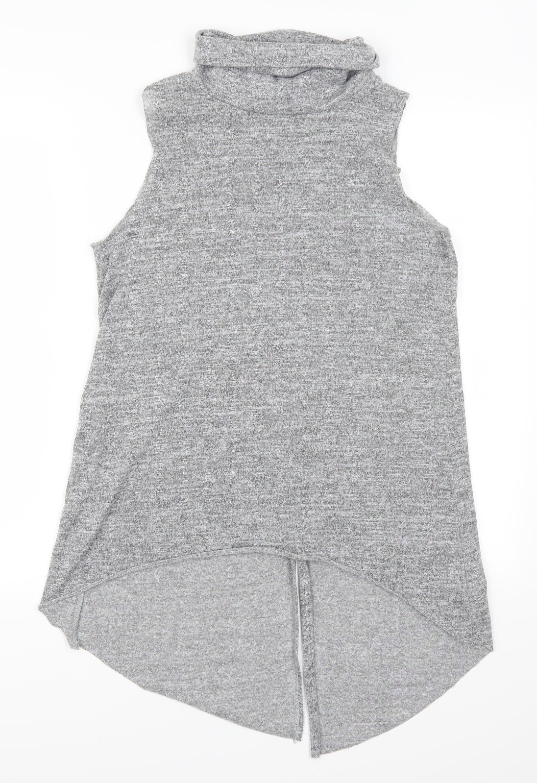 Womens UK Size 12 Preworn Grey Tunic T-Shirt
