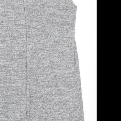 Womens UK Size 12 Preworn Grey Tunic T-Shirt