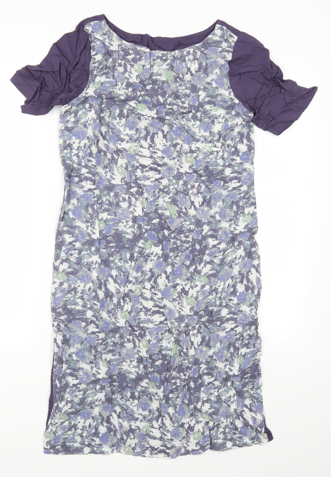 Preworn Womens Purple Geometric  Sheath  Size 8