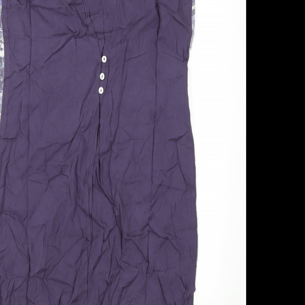 Preworn Womens Purple Geometric  Sheath  Size 8