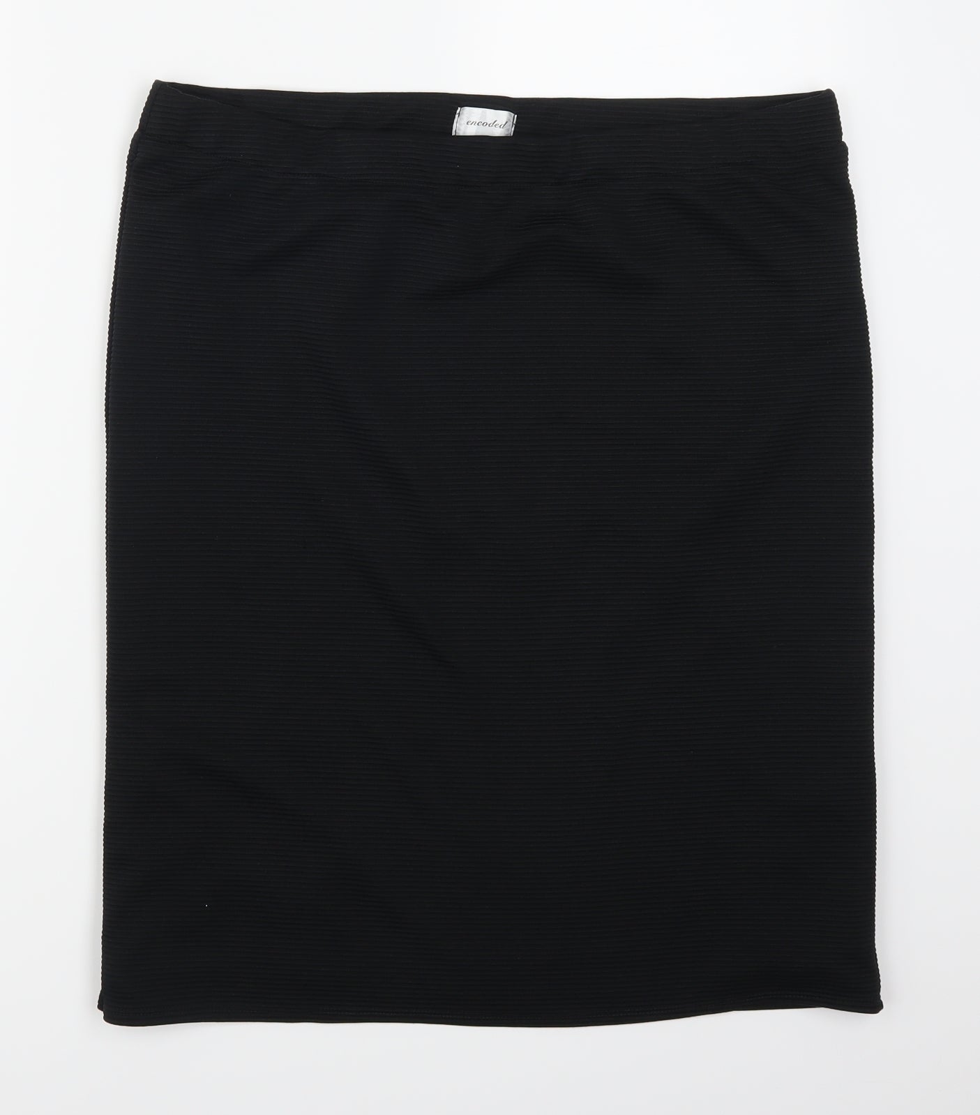 Encoded Womens Black   Straight & Pencil Skirt Size 36
