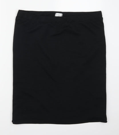 Encoded Womens Black   Straight & Pencil Skirt Size 36