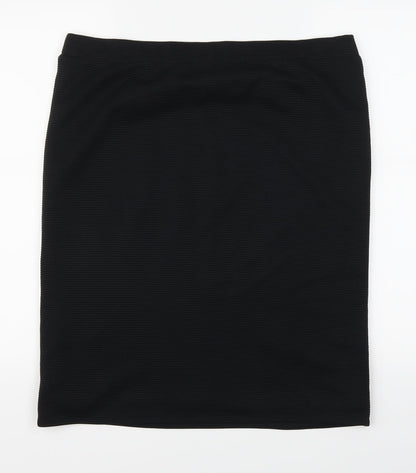 Encoded Womens Black   Straight & Pencil Skirt Size 36