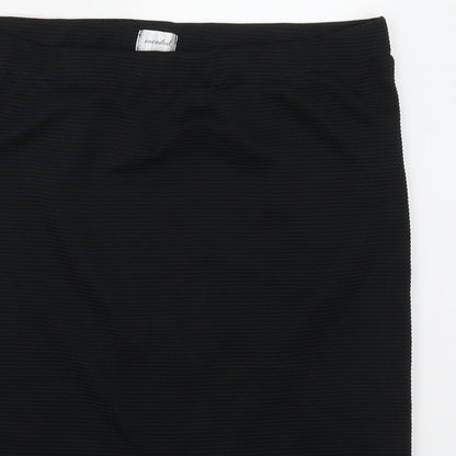 Encoded Womens Black   Straight & Pencil Skirt Size 36