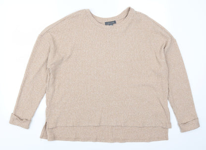 Additional front view of Primark women’s beige pullover sweatshirt, size UK 14