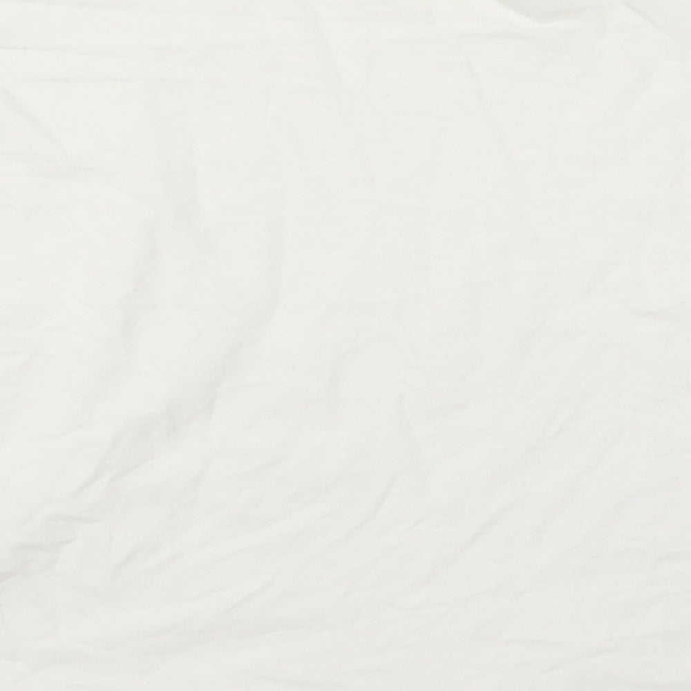 Brand and care label for Primark women’s white pullover sweatshirt, size UK 10